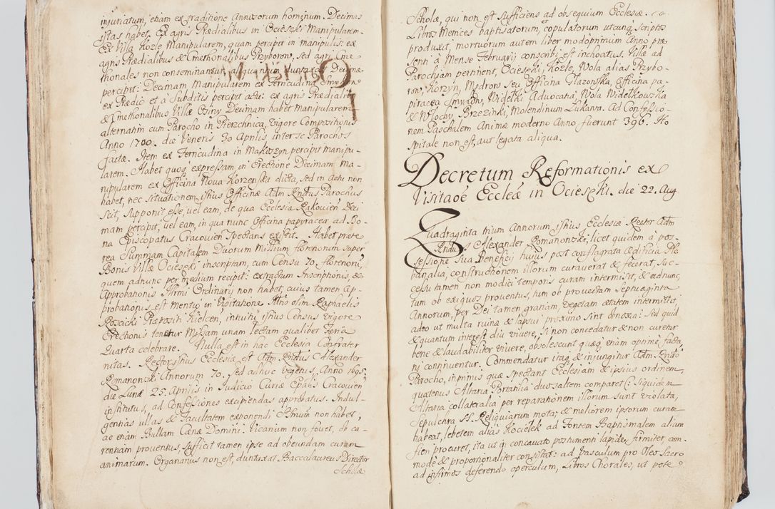 Zdjęcie nr 41 dla obiektu archiwalnego: Visitatio interna et externa ecclesiarum praeposituralium, parachialium, hospitalium et aliorum beneficiorum in decanatibus Bodzantinensi ac Kunoviensi consistentium per me Venceslaum Hieronymum de Bogusławice Sierakowski, pro tunc episcopum Cestrensem, coadiutorem Livoniae et Piltinensis, custodem Coronarum Regni , canonicum Cracoviensem uti tanquam praepositum Kielcensem, praeviis litteris innotescentialibus via cursoria per R.D. Decanos directis anno 1738 die 29 Julii inchoata et successivo anno 1739 die 14 memsis Junii terminata et peracta