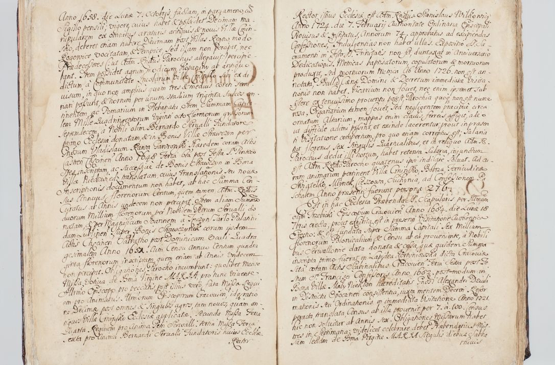 Zdjęcie nr 28 dla obiektu archiwalnego: Visitatio interna et externa ecclesiarum praeposituralium, parachialium, hospitalium et aliorum beneficiorum in decanatibus Bodzantinensi ac Kunoviensi consistentium per me Venceslaum Hieronymum de Bogusławice Sierakowski, pro tunc episcopum Cestrensem, coadiutorem Livoniae et Piltinensis, custodem Coronarum Regni , canonicum Cracoviensem uti tanquam praepositum Kielcensem, praeviis litteris innotescentialibus via cursoria per R.D. Decanos directis anno 1738 die 29 Julii inchoata et successivo anno 1739 die 14 memsis Junii terminata et peracta