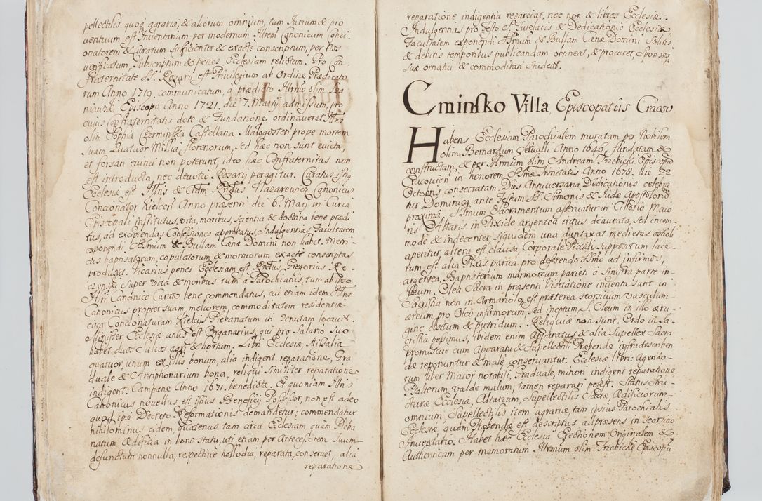 Zdjęcie nr 26 dla obiektu archiwalnego: Visitatio interna et externa ecclesiarum praeposituralium, parachialium, hospitalium et aliorum beneficiorum in decanatibus Bodzantinensi ac Kunoviensi consistentium per me Venceslaum Hieronymum de Bogusławice Sierakowski, pro tunc episcopum Cestrensem, coadiutorem Livoniae et Piltinensis, custodem Coronarum Regni , canonicum Cracoviensem uti tanquam praepositum Kielcensem, praeviis litteris innotescentialibus via cursoria per R.D. Decanos directis anno 1738 die 29 Julii inchoata et successivo anno 1739 die 14 memsis Junii terminata et peracta