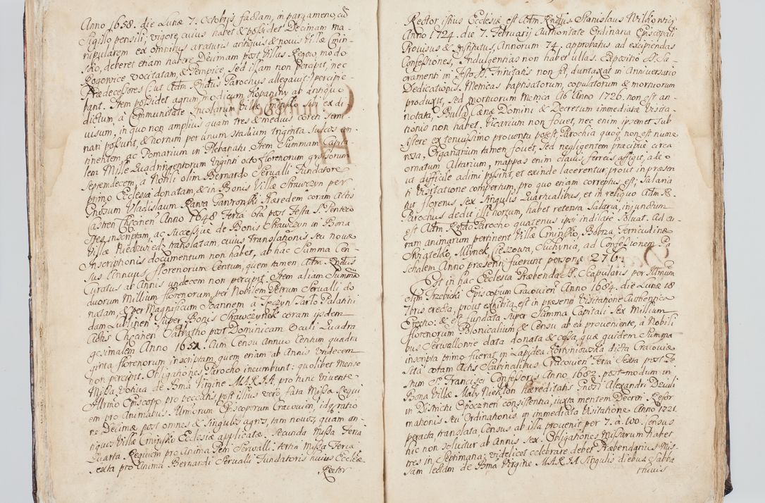 Zdjęcie nr 27 dla obiektu archiwalnego: Visitatio interna et externa ecclesiarum praeposituralium, parachialium, hospitalium et aliorum beneficiorum in decanatibus Bodzantinensi ac Kunoviensi consistentium per me Venceslaum Hieronymum de Bogusławice Sierakowski, pro tunc episcopum Cestrensem, coadiutorem Livoniae et Piltinensis, custodem Coronarum Regni , canonicum Cracoviensem uti tanquam praepositum Kielcensem, praeviis litteris innotescentialibus via cursoria per R.D. Decanos directis anno 1738 die 29 Julii inchoata et successivo anno 1739 die 14 memsis Junii terminata et peracta