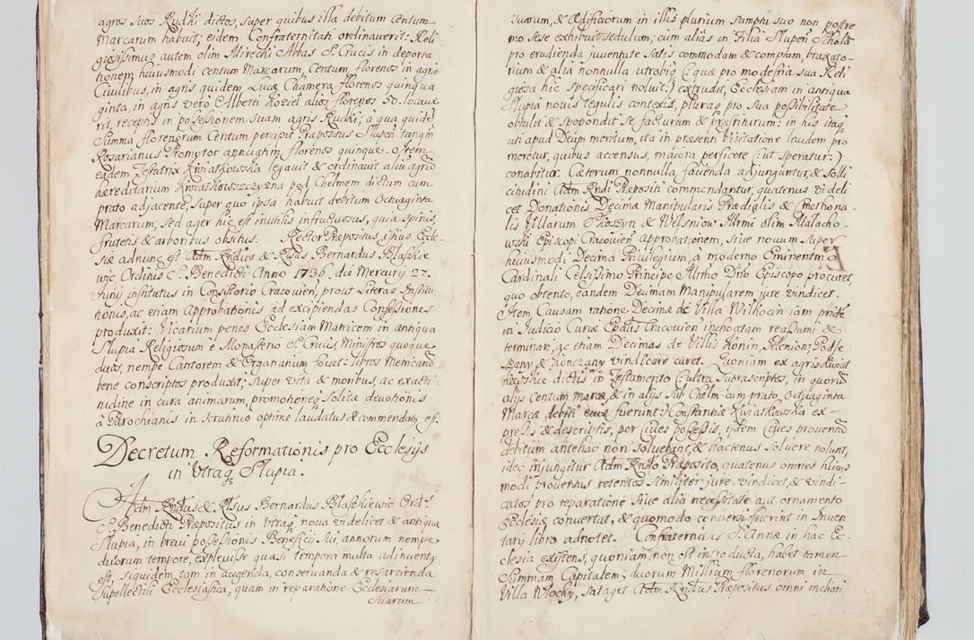 Zdjęcie nr 14 dla obiektu archiwalnego: Visitatio interna et externa ecclesiarum praeposituralium, parachialium, hospitalium et aliorum beneficiorum in decanatibus Bodzantinensi ac Kunoviensi consistentium per me Venceslaum Hieronymum de Bogusławice Sierakowski, pro tunc episcopum Cestrensem, coadiutorem Livoniae et Piltinensis, custodem Coronarum Regni , canonicum Cracoviensem uti tanquam praepositum Kielcensem, praeviis litteris innotescentialibus via cursoria per R.D. Decanos directis anno 1738 die 29 Julii inchoata et successivo anno 1739 die 14 memsis Junii terminata et peracta