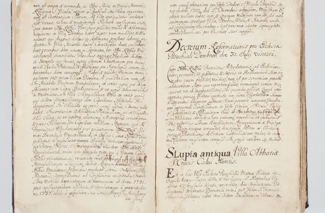Zdjęcie nr 12 dla obiektu archiwalnego: Visitatio interna et externa ecclesiarum praeposituralium, parachialium, hospitalium et aliorum beneficiorum in decanatibus Bodzantinensi ac Kunoviensi consistentium per me Venceslaum Hieronymum de Bogusławice Sierakowski, pro tunc episcopum Cestrensem, coadiutorem Livoniae et Piltinensis, custodem Coronarum Regni , canonicum Cracoviensem uti tanquam praepositum Kielcensem, praeviis litteris innotescentialibus via cursoria per R.D. Decanos directis anno 1738 die 29 Julii inchoata et successivo anno 1739 die 14 memsis Junii terminata et peracta