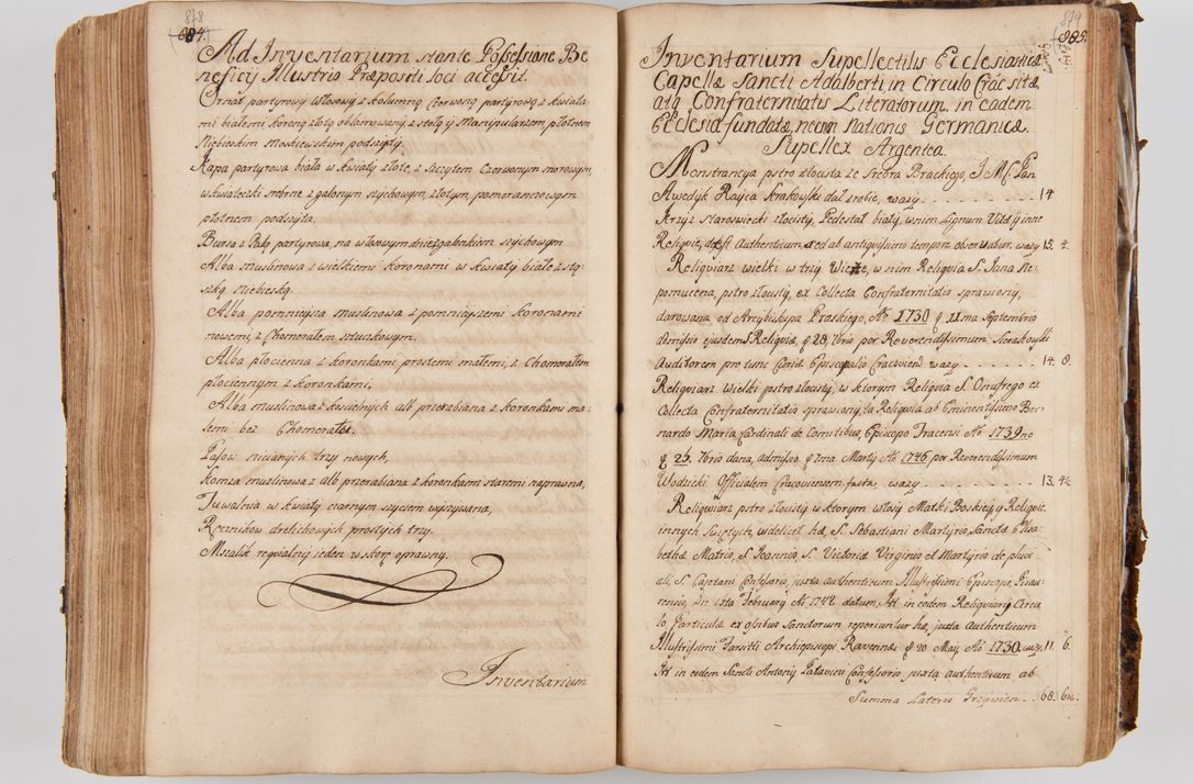 Zdjęcie nr 482 dla obiektu archiwalnego: Acta visitationis ecclesiarum parachialium tum capellarum - oratorium, hospitalium, confraternitatum ac aliorum piorum locorum intra et extra civitatem Cracoviensem consistentium, vigore litterarum specialis commissionis Cel. Principis et. R.D. Andrea Stanislai Kostka in Załuskie Załuski episcopi Cracoviensis ducis Severiensis, per Hyacinthum Łopacki canonicum et archipraesbyterum Cracoviensem, canonicum et archipraesbyterum Cracoviensem, canonicum Sandomieriensem, visitatorem a.D. 1748 et sequentii conscripta