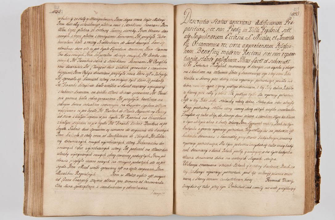 Zdjęcie nr 457 dla obiektu archiwalnego: Acta visitationis ecclesiarum parachialium tum capellarum - oratorium, hospitalium, confraternitatum ac aliorum piorum locorum intra et extra civitatem Cracoviensem consistentium, vigore litterarum specialis commissionis Cel. Principis et. R.D. Andrea Stanislai Kostka in Załuskie Załuski episcopi Cracoviensis ducis Severiensis, per Hyacinthum Łopacki canonicum et archipraesbyterum Cracoviensem, canonicum et archipraesbyterum Cracoviensem, canonicum Sandomieriensem, visitatorem a.D. 1748 et sequentii conscripta