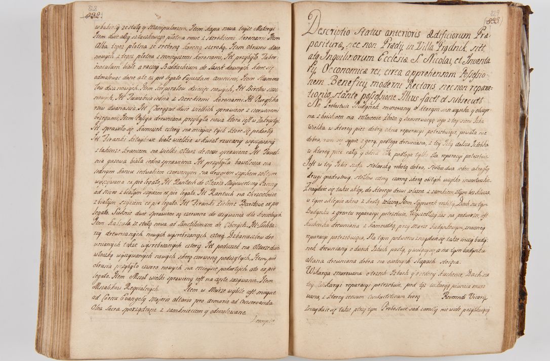 Zdjęcie nr 456 dla obiektu archiwalnego: Acta visitationis ecclesiarum parachialium tum capellarum - oratorium, hospitalium, confraternitatum ac aliorum piorum locorum intra et extra civitatem Cracoviensem consistentium, vigore litterarum specialis commissionis Cel. Principis et. R.D. Andrea Stanislai Kostka in Załuskie Załuski episcopi Cracoviensis ducis Severiensis, per Hyacinthum Łopacki canonicum et archipraesbyterum Cracoviensem, canonicum et archipraesbyterum Cracoviensem, canonicum Sandomieriensem, visitatorem a.D. 1748 et sequentii conscripta