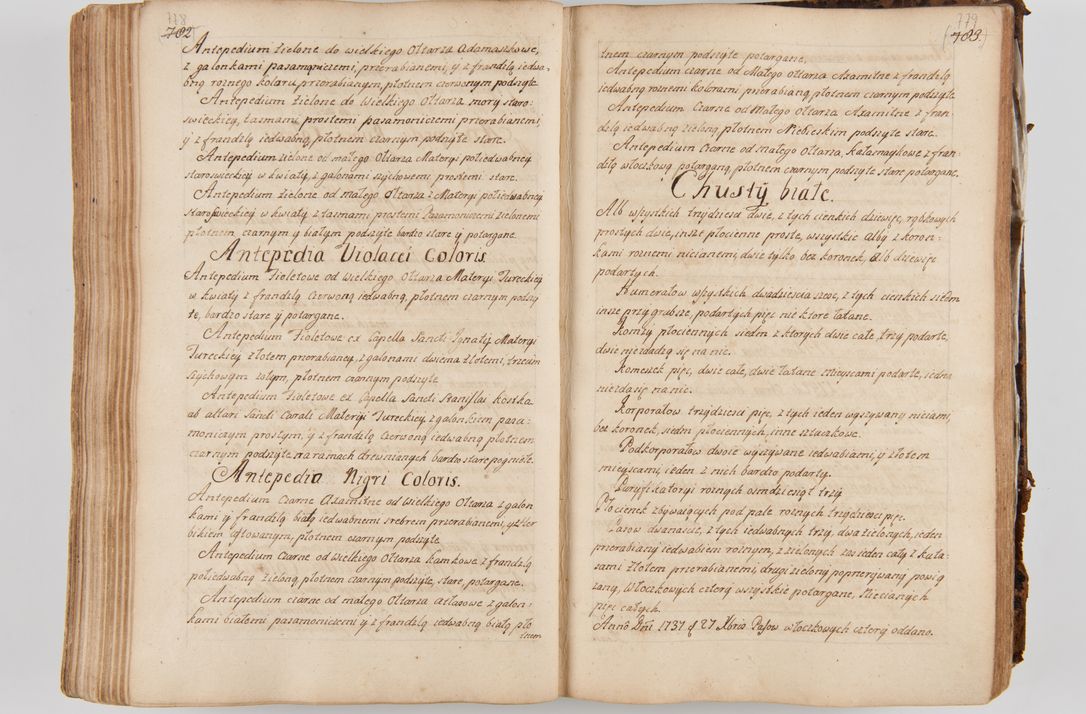 Zdjęcie nr 430 dla obiektu archiwalnego: Acta visitationis ecclesiarum parachialium tum capellarum - oratorium, hospitalium, confraternitatum ac aliorum piorum locorum intra et extra civitatem Cracoviensem consistentium, vigore litterarum specialis commissionis Cel. Principis et. R.D. Andrea Stanislai Kostka in Załuskie Załuski episcopi Cracoviensis ducis Severiensis, per Hyacinthum Łopacki canonicum et archipraesbyterum Cracoviensem, canonicum et archipraesbyterum Cracoviensem, canonicum Sandomieriensem, visitatorem a.D. 1748 et sequentii conscripta