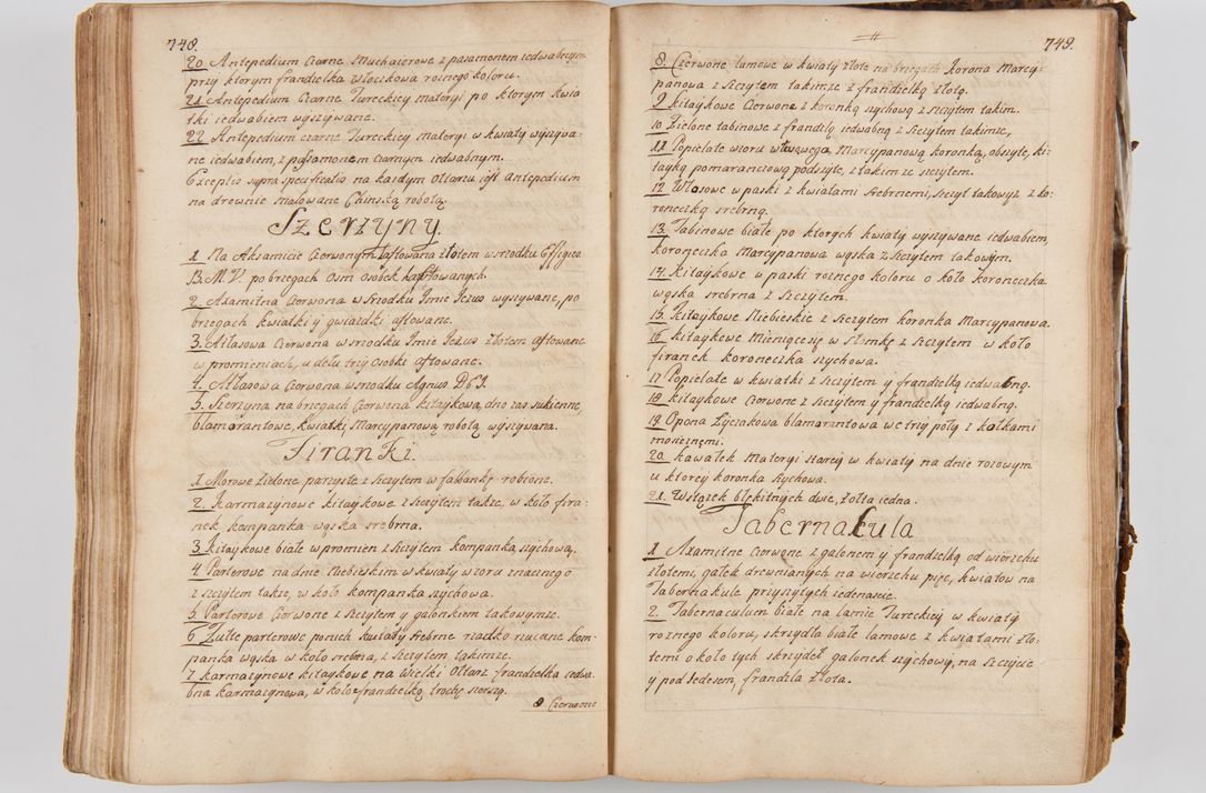 Zdjęcie nr 414 dla obiektu archiwalnego: Acta visitationis ecclesiarum parachialium tum capellarum - oratorium, hospitalium, confraternitatum ac aliorum piorum locorum intra et extra civitatem Cracoviensem consistentium, vigore litterarum specialis commissionis Cel. Principis et. R.D. Andrea Stanislai Kostka in Załuskie Załuski episcopi Cracoviensis ducis Severiensis, per Hyacinthum Łopacki canonicum et archipraesbyterum Cracoviensem, canonicum et archipraesbyterum Cracoviensem, canonicum Sandomieriensem, visitatorem a.D. 1748 et sequentii conscripta