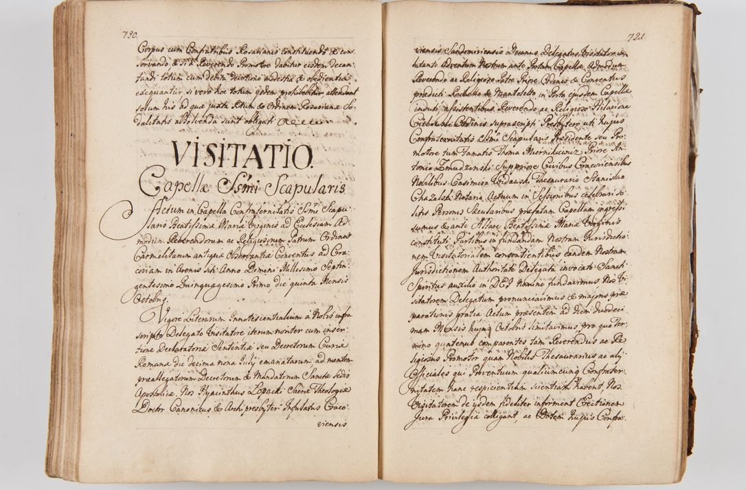 Zdjęcie nr 399 dla obiektu archiwalnego: Acta visitationis ecclesiarum parachialium tum capellarum - oratorium, hospitalium, confraternitatum ac aliorum piorum locorum intra et extra civitatem Cracoviensem consistentium, vigore litterarum specialis commissionis Cel. Principis et. R.D. Andrea Stanislai Kostka in Załuskie Załuski episcopi Cracoviensis ducis Severiensis, per Hyacinthum Łopacki canonicum et archipraesbyterum Cracoviensem, canonicum et archipraesbyterum Cracoviensem, canonicum Sandomieriensem, visitatorem a.D. 1748 et sequentii conscripta