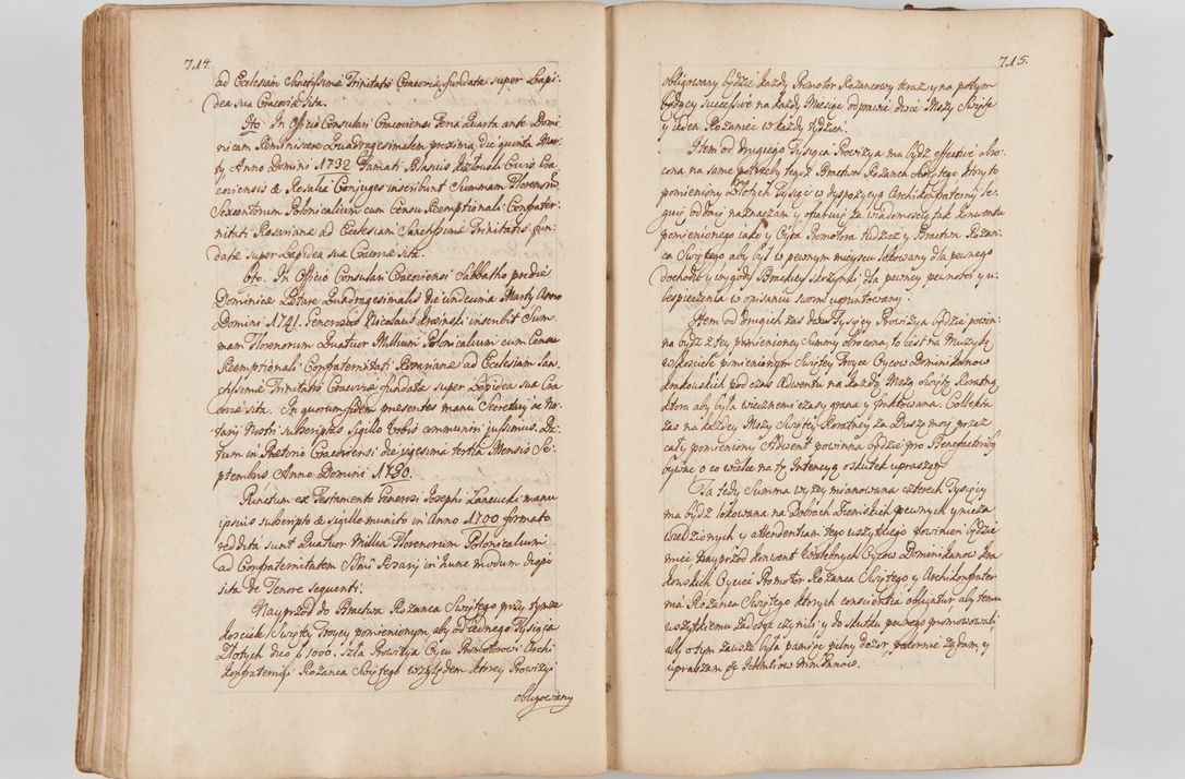 Zdjęcie nr 395 dla obiektu archiwalnego: Acta visitationis ecclesiarum parachialium tum capellarum - oratorium, hospitalium, confraternitatum ac aliorum piorum locorum intra et extra civitatem Cracoviensem consistentium, vigore litterarum specialis commissionis Cel. Principis et. R.D. Andrea Stanislai Kostka in Załuskie Załuski episcopi Cracoviensis ducis Severiensis, per Hyacinthum Łopacki canonicum et archipraesbyterum Cracoviensem, canonicum et archipraesbyterum Cracoviensem, canonicum Sandomieriensem, visitatorem a.D. 1748 et sequentii conscripta