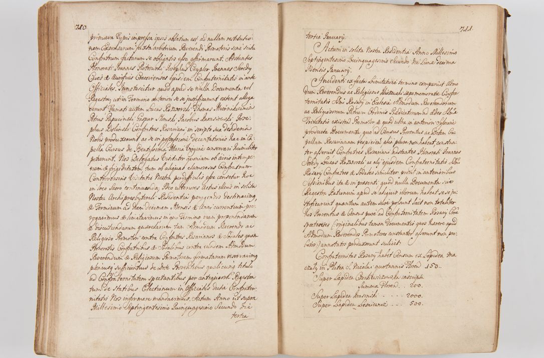 Zdjęcie nr 393 dla obiektu archiwalnego: Acta visitationis ecclesiarum parachialium tum capellarum - oratorium, hospitalium, confraternitatum ac aliorum piorum locorum intra et extra civitatem Cracoviensem consistentium, vigore litterarum specialis commissionis Cel. Principis et. R.D. Andrea Stanislai Kostka in Załuskie Załuski episcopi Cracoviensis ducis Severiensis, per Hyacinthum Łopacki canonicum et archipraesbyterum Cracoviensem, canonicum et archipraesbyterum Cracoviensem, canonicum Sandomieriensem, visitatorem a.D. 1748 et sequentii conscripta