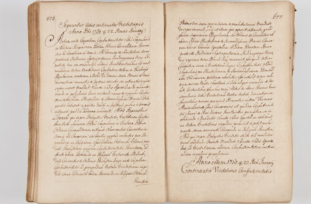 Zdjęcie nr 375 dla obiektu archiwalnego: Acta visitationis ecclesiarum parachialium tum capellarum - oratorium, hospitalium, confraternitatum ac aliorum piorum locorum intra et extra civitatem Cracoviensem consistentium, vigore litterarum specialis commissionis Cel. Principis et. R.D. Andrea Stanislai Kostka in Załuskie Załuski episcopi Cracoviensis ducis Severiensis, per Hyacinthum Łopacki canonicum et archipraesbyterum Cracoviensem, canonicum et archipraesbyterum Cracoviensem, canonicum Sandomieriensem, visitatorem a.D. 1748 et sequentii conscripta
