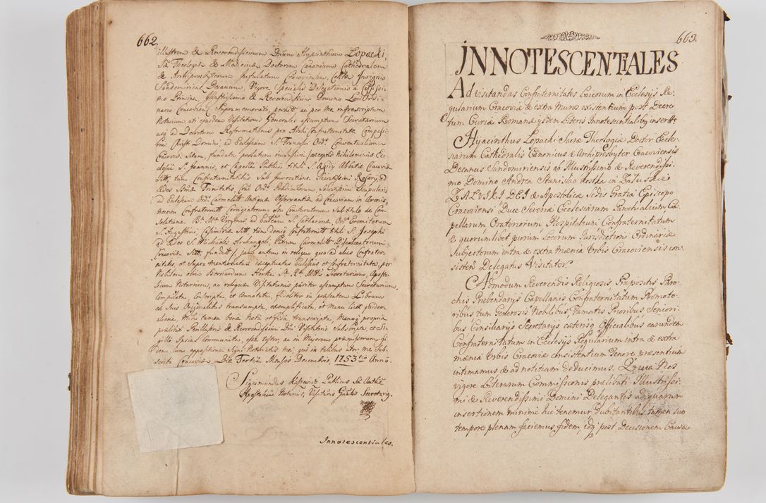 Zdjęcie nr 367 dla obiektu archiwalnego: Acta visitationis ecclesiarum parachialium tum capellarum - oratorium, hospitalium, confraternitatum ac aliorum piorum locorum intra et extra civitatem Cracoviensem consistentium, vigore litterarum specialis commissionis Cel. Principis et. R.D. Andrea Stanislai Kostka in Załuskie Załuski episcopi Cracoviensis ducis Severiensis, per Hyacinthum Łopacki canonicum et archipraesbyterum Cracoviensem, canonicum et archipraesbyterum Cracoviensem, canonicum Sandomieriensem, visitatorem a.D. 1748 et sequentii conscripta