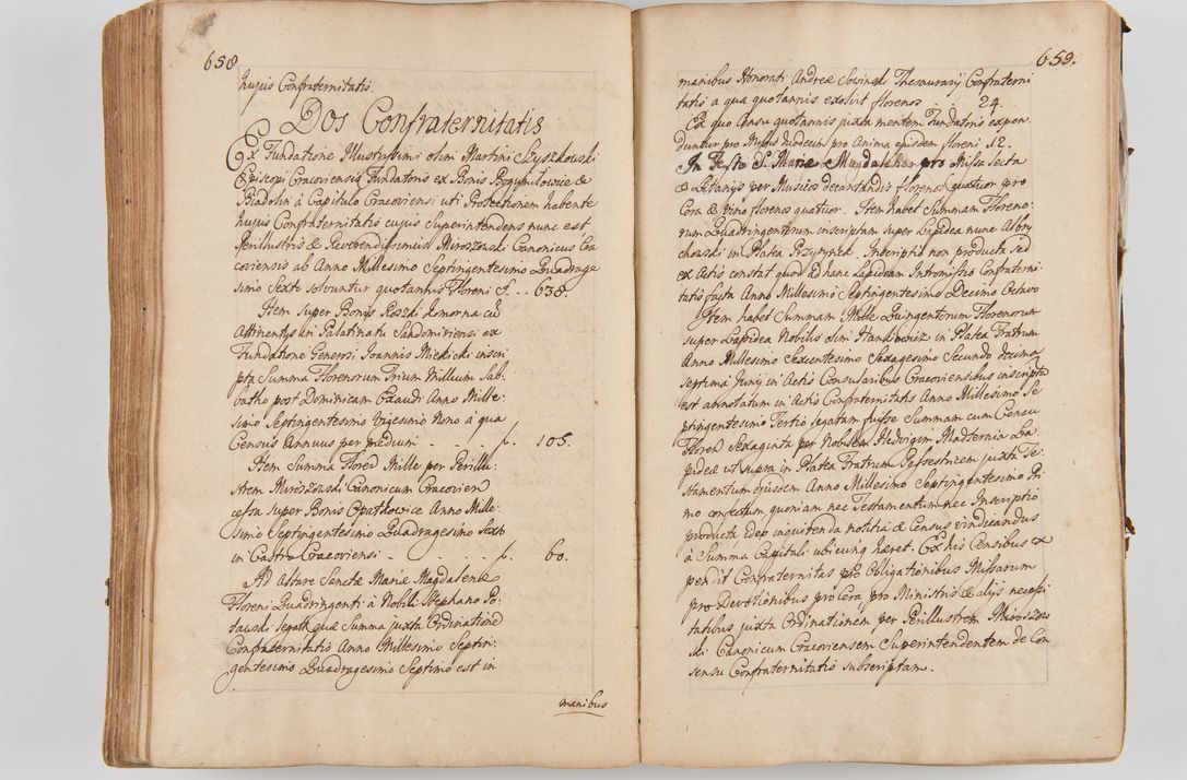 Zdjęcie nr 365 dla obiektu archiwalnego: Acta visitationis ecclesiarum parachialium tum capellarum - oratorium, hospitalium, confraternitatum ac aliorum piorum locorum intra et extra civitatem Cracoviensem consistentium, vigore litterarum specialis commissionis Cel. Principis et. R.D. Andrea Stanislai Kostka in Załuskie Załuski episcopi Cracoviensis ducis Severiensis, per Hyacinthum Łopacki canonicum et archipraesbyterum Cracoviensem, canonicum et archipraesbyterum Cracoviensem, canonicum Sandomieriensem, visitatorem a.D. 1748 et sequentii conscripta