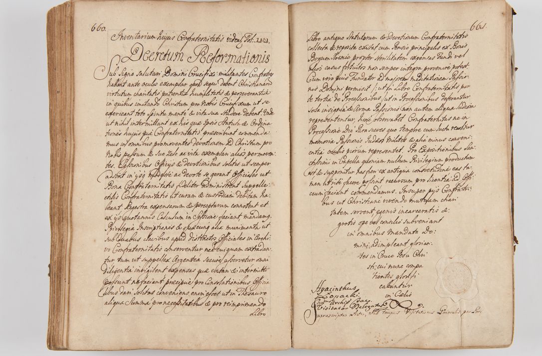 Zdjęcie nr 366 dla obiektu archiwalnego: Acta visitationis ecclesiarum parachialium tum capellarum - oratorium, hospitalium, confraternitatum ac aliorum piorum locorum intra et extra civitatem Cracoviensem consistentium, vigore litterarum specialis commissionis Cel. Principis et. R.D. Andrea Stanislai Kostka in Załuskie Załuski episcopi Cracoviensis ducis Severiensis, per Hyacinthum Łopacki canonicum et archipraesbyterum Cracoviensem, canonicum et archipraesbyterum Cracoviensem, canonicum Sandomieriensem, visitatorem a.D. 1748 et sequentii conscripta