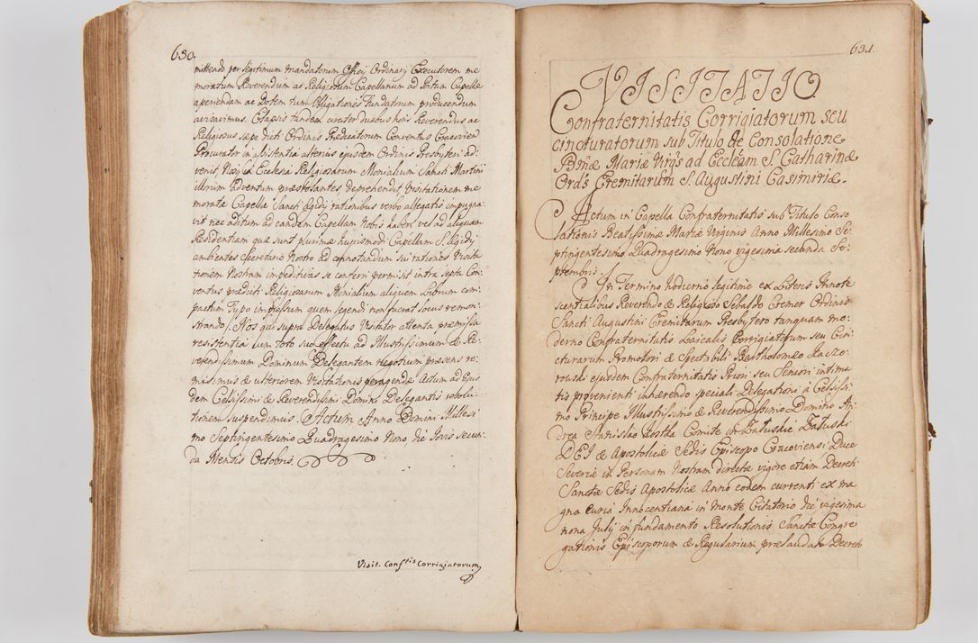 Zdjęcie nr 351 dla obiektu archiwalnego: Acta visitationis ecclesiarum parachialium tum capellarum - oratorium, hospitalium, confraternitatum ac aliorum piorum locorum intra et extra civitatem Cracoviensem consistentium, vigore litterarum specialis commissionis Cel. Principis et. R.D. Andrea Stanislai Kostka in Załuskie Załuski episcopi Cracoviensis ducis Severiensis, per Hyacinthum Łopacki canonicum et archipraesbyterum Cracoviensem, canonicum et archipraesbyterum Cracoviensem, canonicum Sandomieriensem, visitatorem a.D. 1748 et sequentii conscripta
