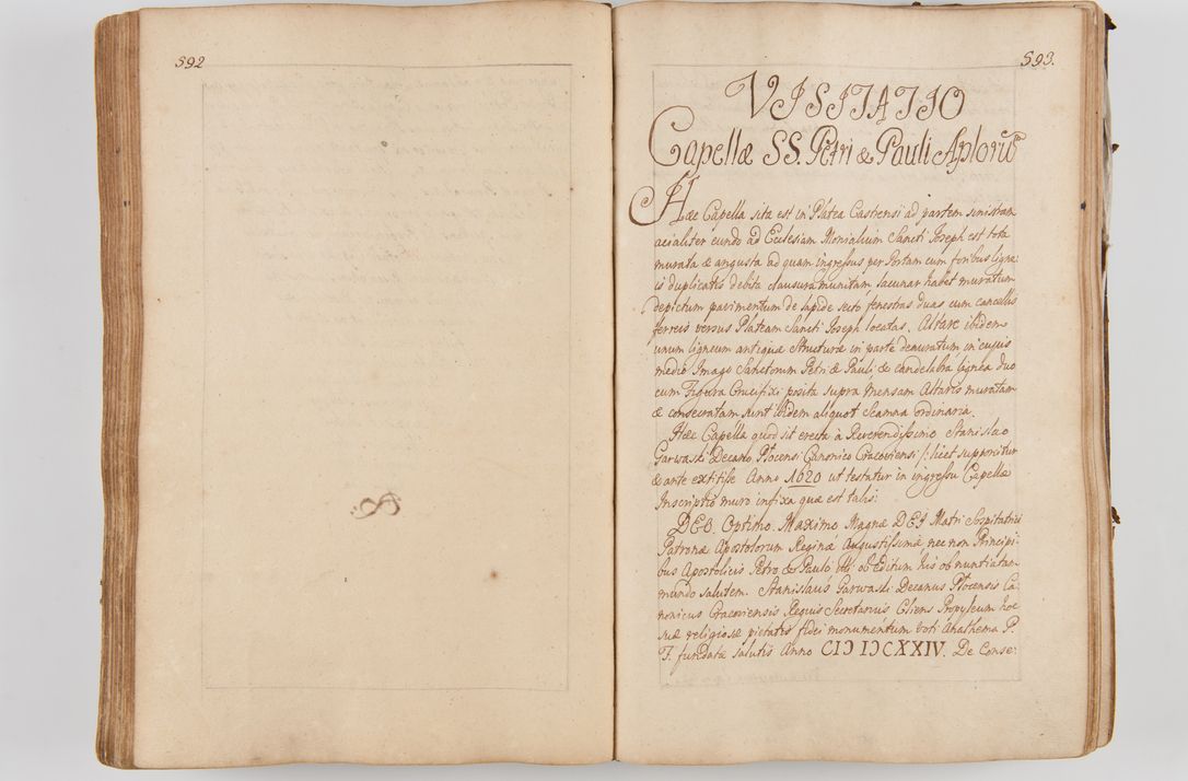 Zdjęcie nr 331 dla obiektu archiwalnego: Acta visitationis ecclesiarum parachialium tum capellarum - oratorium, hospitalium, confraternitatum ac aliorum piorum locorum intra et extra civitatem Cracoviensem consistentium, vigore litterarum specialis commissionis Cel. Principis et. R.D. Andrea Stanislai Kostka in Załuskie Załuski episcopi Cracoviensis ducis Severiensis, per Hyacinthum Łopacki canonicum et archipraesbyterum Cracoviensem, canonicum et archipraesbyterum Cracoviensem, canonicum Sandomieriensem, visitatorem a.D. 1748 et sequentii conscripta