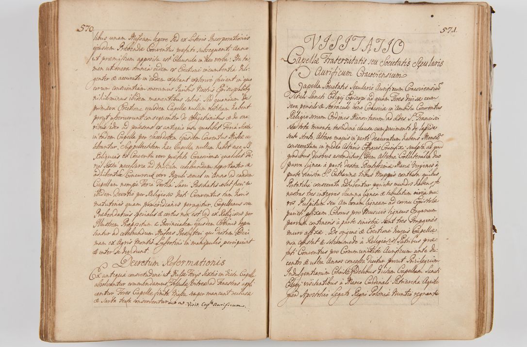 Zdjęcie nr 320 dla obiektu archiwalnego: Acta visitationis ecclesiarum parachialium tum capellarum - oratorium, hospitalium, confraternitatum ac aliorum piorum locorum intra et extra civitatem Cracoviensem consistentium, vigore litterarum specialis commissionis Cel. Principis et. R.D. Andrea Stanislai Kostka in Załuskie Załuski episcopi Cracoviensis ducis Severiensis, per Hyacinthum Łopacki canonicum et archipraesbyterum Cracoviensem, canonicum et archipraesbyterum Cracoviensem, canonicum Sandomieriensem, visitatorem a.D. 1748 et sequentii conscripta