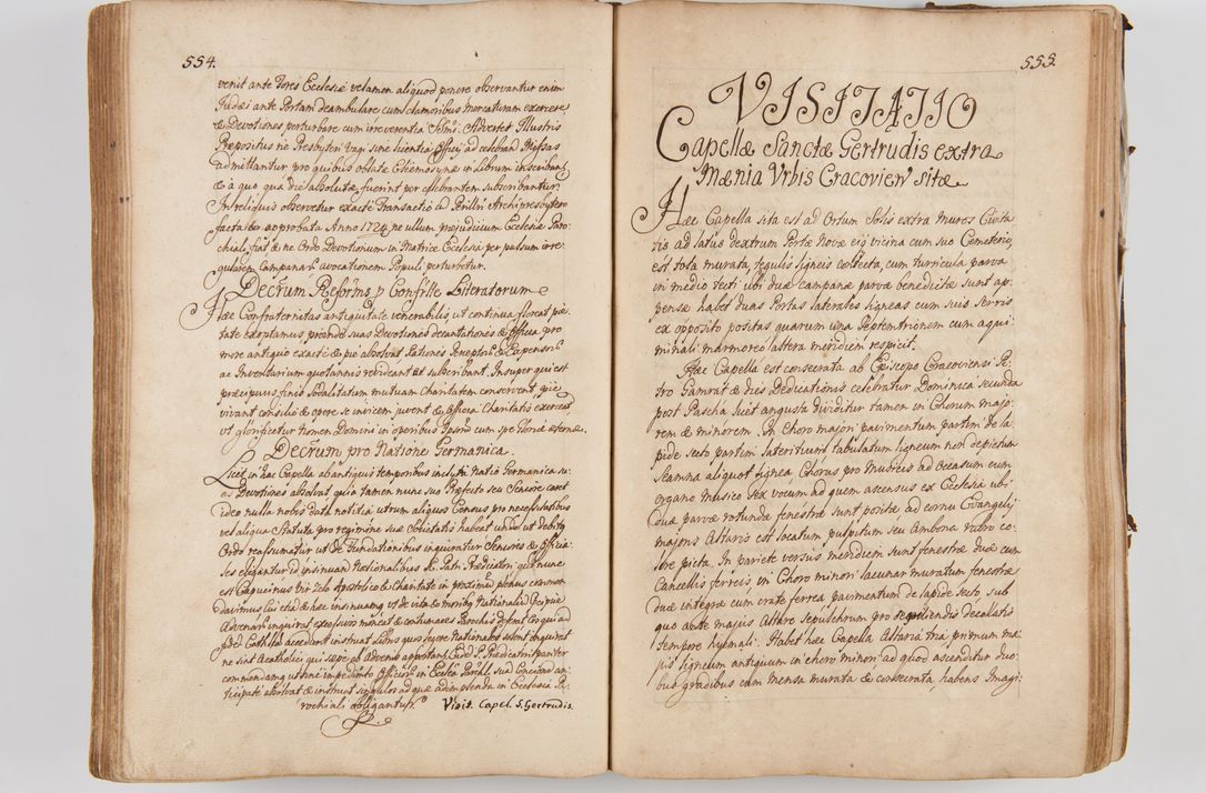 Zdjęcie nr 312 dla obiektu archiwalnego: Acta visitationis ecclesiarum parachialium tum capellarum - oratorium, hospitalium, confraternitatum ac aliorum piorum locorum intra et extra civitatem Cracoviensem consistentium, vigore litterarum specialis commissionis Cel. Principis et. R.D. Andrea Stanislai Kostka in Załuskie Załuski episcopi Cracoviensis ducis Severiensis, per Hyacinthum Łopacki canonicum et archipraesbyterum Cracoviensem, canonicum et archipraesbyterum Cracoviensem, canonicum Sandomieriensem, visitatorem a.D. 1748 et sequentii conscripta