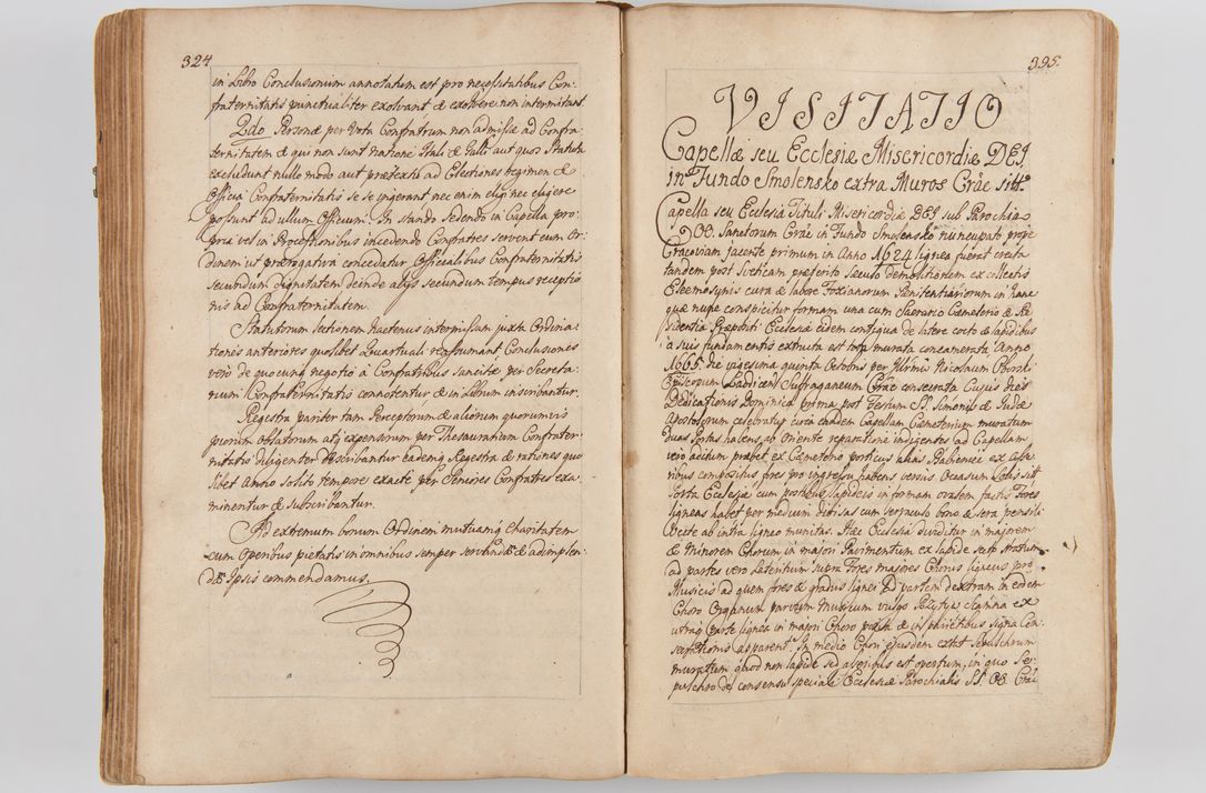 Zdjęcie nr 226 dla obiektu archiwalnego: Acta visitationis ecclesiarum parachialium tum capellarum - oratorium, hospitalium, confraternitatum ac aliorum piorum locorum intra et extra civitatem Cracoviensem consistentium, vigore litterarum specialis commissionis Cel. Principis et. R.D. Andrea Stanislai Kostka in Załuskie Załuski episcopi Cracoviensis ducis Severiensis, per Hyacinthum Łopacki canonicum et archipraesbyterum Cracoviensem, canonicum et archipraesbyterum Cracoviensem, canonicum Sandomieriensem, visitatorem a.D. 1748 et sequentii conscripta