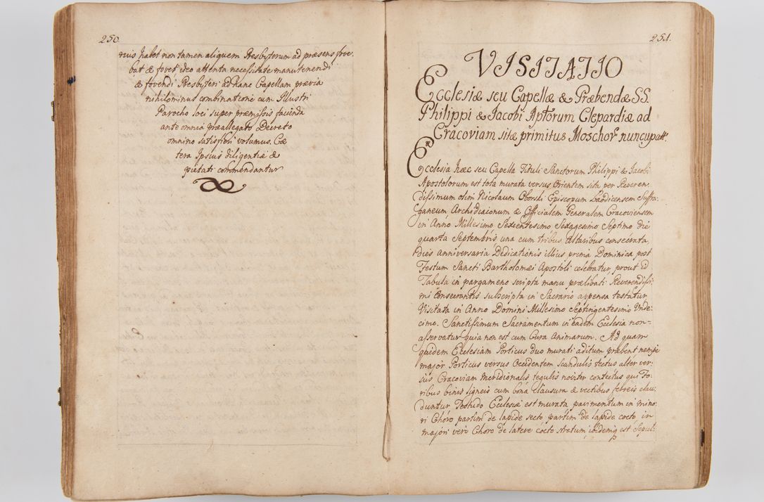 Zdjęcie nr 150 dla obiektu archiwalnego: Acta visitationis ecclesiarum parachialium tum capellarum - oratorium, hospitalium, confraternitatum ac aliorum piorum locorum intra et extra civitatem Cracoviensem consistentium, vigore litterarum specialis commissionis Cel. Principis et. R.D. Andrea Stanislai Kostka in Załuskie Załuski episcopi Cracoviensis ducis Severiensis, per Hyacinthum Łopacki canonicum et archipraesbyterum Cracoviensem, canonicum et archipraesbyterum Cracoviensem, canonicum Sandomieriensem, visitatorem a.D. 1748 et sequentii conscripta