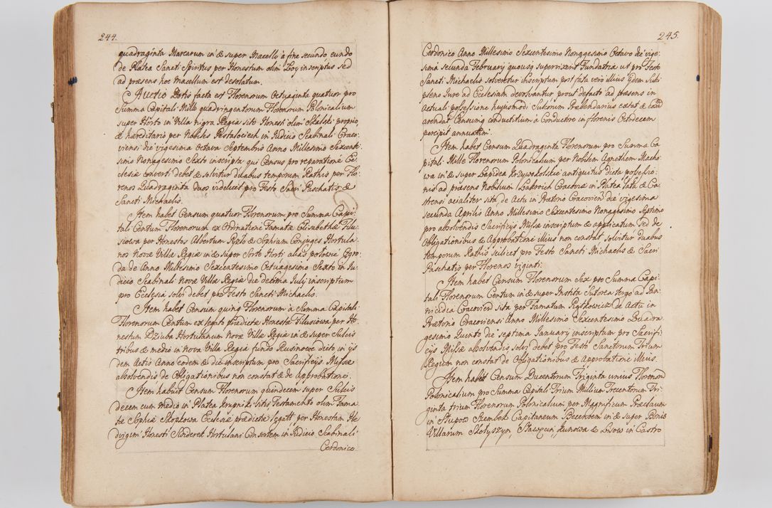 Zdjęcie nr 147 dla obiektu archiwalnego: Acta visitationis ecclesiarum parachialium tum capellarum - oratorium, hospitalium, confraternitatum ac aliorum piorum locorum intra et extra civitatem Cracoviensem consistentium, vigore litterarum specialis commissionis Cel. Principis et. R.D. Andrea Stanislai Kostka in Załuskie Załuski episcopi Cracoviensis ducis Severiensis, per Hyacinthum Łopacki canonicum et archipraesbyterum Cracoviensem, canonicum et archipraesbyterum Cracoviensem, canonicum Sandomieriensem, visitatorem a.D. 1748 et sequentii conscripta