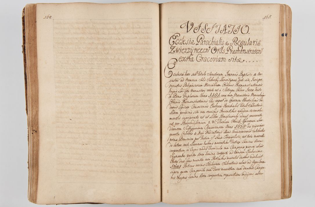Zdjęcie nr 99 dla obiektu archiwalnego: Acta visitationis ecclesiarum parachialium tum capellarum - oratorium, hospitalium, confraternitatum ac aliorum piorum locorum intra et extra civitatem Cracoviensem consistentium, vigore litterarum specialis commissionis Cel. Principis et. R.D. Andrea Stanislai Kostka in Załuskie Załuski episcopi Cracoviensis ducis Severiensis, per Hyacinthum Łopacki canonicum et archipraesbyterum Cracoviensem, canonicum et archipraesbyterum Cracoviensem, canonicum Sandomieriensem, visitatorem a.D. 1748 et sequentii conscripta