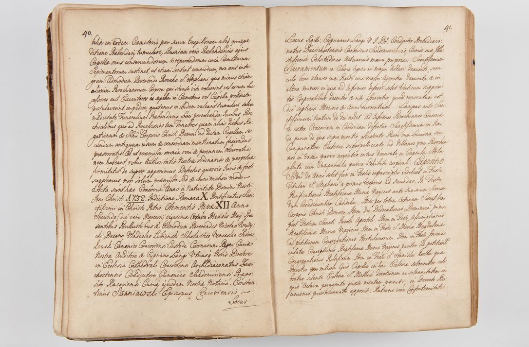 Zdjęcie nr 35 dla obiektu archiwalnego: Acta visitationis ecclesiarum parachialium tum capellarum - oratorium, hospitalium, confraternitatum ac aliorum piorum locorum intra et extra civitatem Cracoviensem consistentium, vigore litterarum specialis commissionis Cel. Principis et. R.D. Andrea Stanislai Kostka in Załuskie Załuski episcopi Cracoviensis ducis Severiensis, per Hyacinthum Łopacki canonicum et archipraesbyterum Cracoviensem, canonicum et archipraesbyterum Cracoviensem, canonicum Sandomieriensem, visitatorem a.D. 1748 et sequentii conscripta