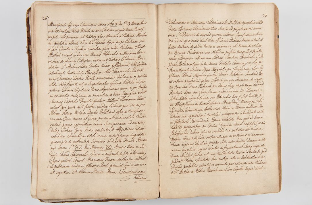 Zdjęcie nr 27 dla obiektu archiwalnego: Acta visitationis ecclesiarum parachialium tum capellarum - oratorium, hospitalium, confraternitatum ac aliorum piorum locorum intra et extra civitatem Cracoviensem consistentium, vigore litterarum specialis commissionis Cel. Principis et. R.D. Andrea Stanislai Kostka in Załuskie Załuski episcopi Cracoviensis ducis Severiensis, per Hyacinthum Łopacki canonicum et archipraesbyterum Cracoviensem, canonicum et archipraesbyterum Cracoviensem, canonicum Sandomieriensem, visitatorem a.D. 1748 et sequentii conscripta