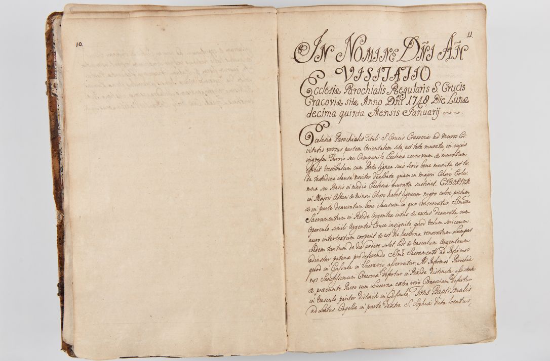 Zdjęcie nr 19 dla obiektu archiwalnego: Acta visitationis ecclesiarum parachialium tum capellarum - oratorium, hospitalium, confraternitatum ac aliorum piorum locorum intra et extra civitatem Cracoviensem consistentium, vigore litterarum specialis commissionis Cel. Principis et. R.D. Andrea Stanislai Kostka in Załuskie Załuski episcopi Cracoviensis ducis Severiensis, per Hyacinthum Łopacki canonicum et archipraesbyterum Cracoviensem, canonicum et archipraesbyterum Cracoviensem, canonicum Sandomieriensem, visitatorem a.D. 1748 et sequentii conscripta