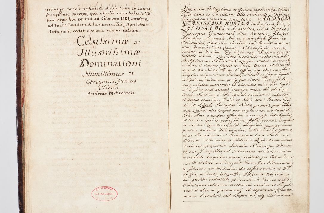 Zdjęcie nr 11 dla obiektu archiwalnego: Visitatio ecclesiarum parachialium, praebendarum, capellarum, hospitalium, confraternitatum, nec non beneficiorum in decanatu Scalensi Kostka comitis in Załuskie Załuski, episcopi Cracoviensis, ducis Severiae per me Andream Nehrebecki S.Th.D., Insignis Collegiatae Sandomieriensis canonicum et scholasticum Scarbimieiensem, delegatum et deputatum extraordinarium visitatorem a.D. 1748 die 23 mensis Aprilis inchoata, ac successivo anno eodem 1748 diec 24 Octobris finita
