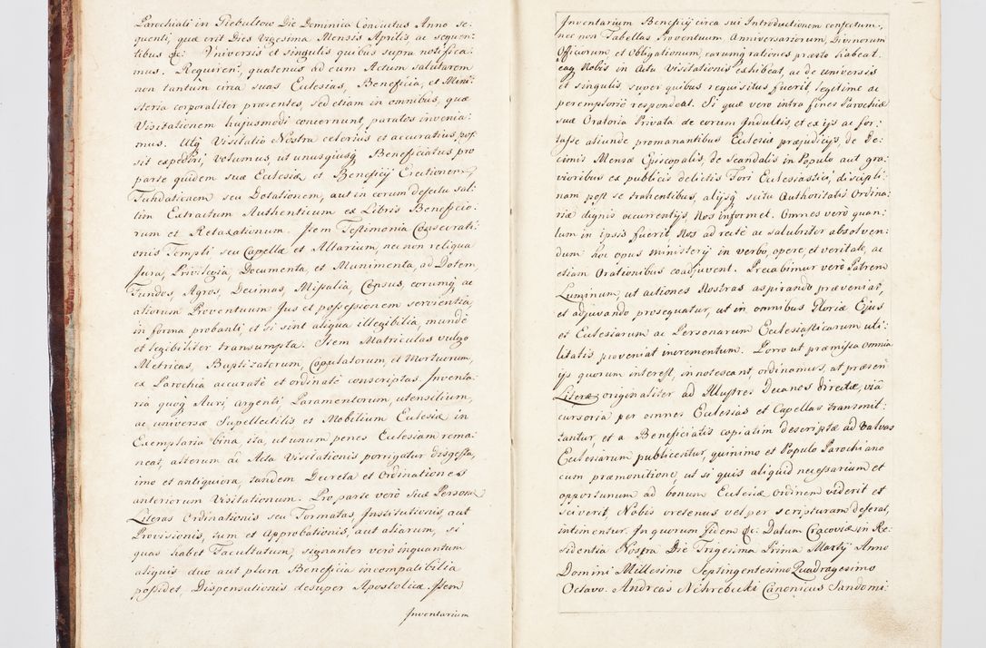 Zdjęcie nr 14 dla obiektu archiwalnego: Visitatio ecclesiarum parachialium, praebendarum, capellarum, hospitalium, confraternitatum, nec non beneficiorum in decanatu Scalensi Kostka comitis in Załuskie Załuski, episcopi Cracoviensis, ducis Severiae per me Andream Nehrebecki S.Th.D., Insignis Collegiatae Sandomieriensis canonicum et scholasticum Scarbimieiensem, delegatum et deputatum extraordinarium visitatorem a.D. 1748 die 23 mensis Aprilis inchoata, ac successivo anno eodem 1748 diec 24 Octobris finita