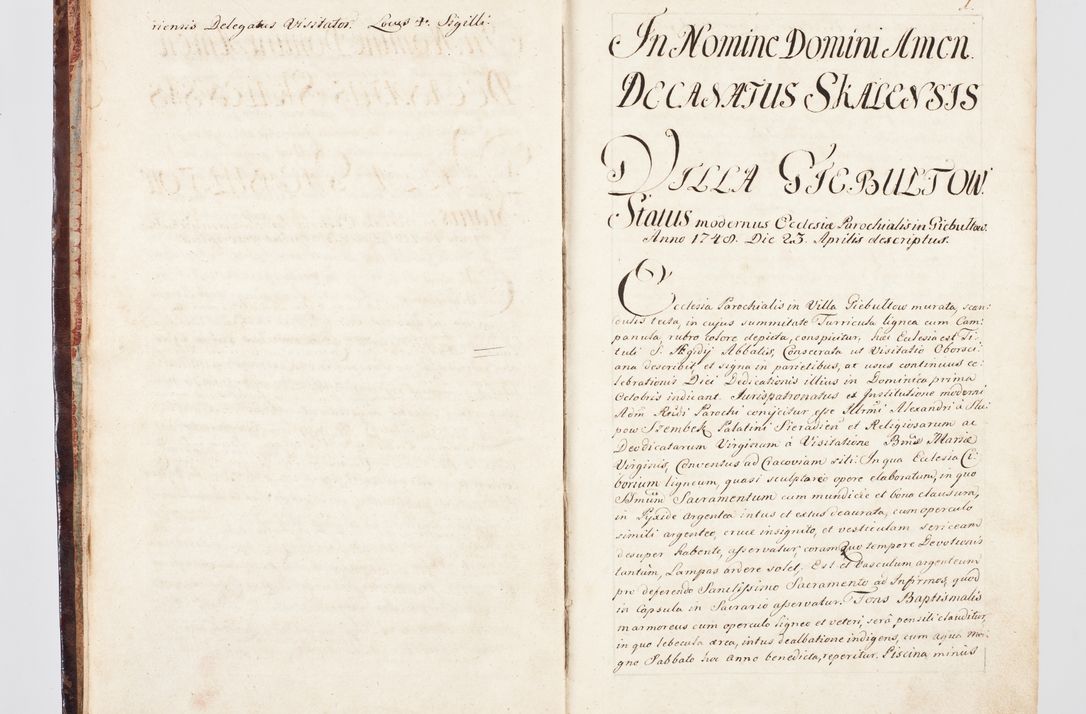 Zdjęcie nr 15 dla obiektu archiwalnego: Visitatio ecclesiarum parachialium, praebendarum, capellarum, hospitalium, confraternitatum, nec non beneficiorum in decanatu Scalensi Kostka comitis in Załuskie Załuski, episcopi Cracoviensis, ducis Severiae per me Andream Nehrebecki S.Th.D., Insignis Collegiatae Sandomieriensis canonicum et scholasticum Scarbimieiensem, delegatum et deputatum extraordinarium visitatorem a.D. 1748 die 23 mensis Aprilis inchoata, ac successivo anno eodem 1748 diec 24 Octobris finita