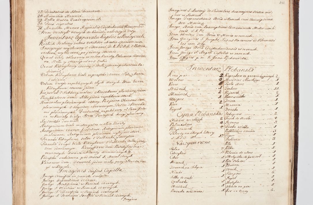 Zdjęcie nr 238 dla obiektu archiwalnego: Visitatio ecclesiarum parachialium, praebendarum, capellarum, hospitalium, confraternitatum, nec non beneficiorum in decanatu Scalensi Kostka comitis in Załuskie Załuski, episcopi Cracoviensis, ducis Severiae per me Andream Nehrebecki S.Th.D., Insignis Collegiatae Sandomieriensis canonicum et scholasticum Scarbimieiensem, delegatum et deputatum extraordinarium visitatorem a.D. 1748 die 23 mensis Aprilis inchoata, ac successivo anno eodem 1748 diec 24 Octobris finita