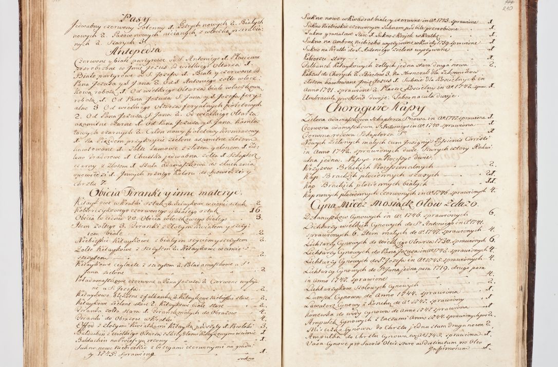 Zdjęcie nr 236 dla obiektu archiwalnego: Visitatio ecclesiarum parachialium, praebendarum, capellarum, hospitalium, confraternitatum, nec non beneficiorum in decanatu Scalensi Kostka comitis in Załuskie Załuski, episcopi Cracoviensis, ducis Severiae per me Andream Nehrebecki S.Th.D., Insignis Collegiatae Sandomieriensis canonicum et scholasticum Scarbimieiensem, delegatum et deputatum extraordinarium visitatorem a.D. 1748 die 23 mensis Aprilis inchoata, ac successivo anno eodem 1748 diec 24 Octobris finita