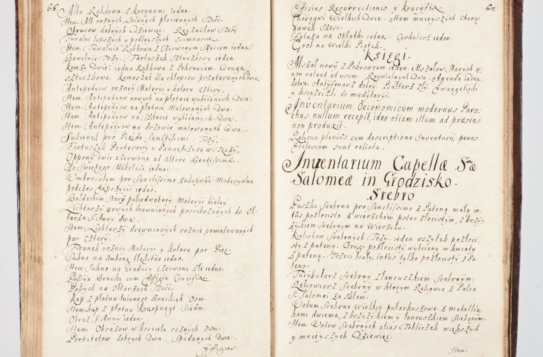 Zdjęcie nr 209 dla obiektu archiwalnego: Visitatio ecclesiarum parachialium, praebendarum, capellarum, hospitalium, confraternitatum, nec non beneficiorum in decanatu Scalensi Kostka comitis in Załuskie Załuski, episcopi Cracoviensis, ducis Severiae per me Andream Nehrebecki S.Th.D., Insignis Collegiatae Sandomieriensis canonicum et scholasticum Scarbimieiensem, delegatum et deputatum extraordinarium visitatorem a.D. 1748 die 23 mensis Aprilis inchoata, ac successivo anno eodem 1748 diec 24 Octobris finita
