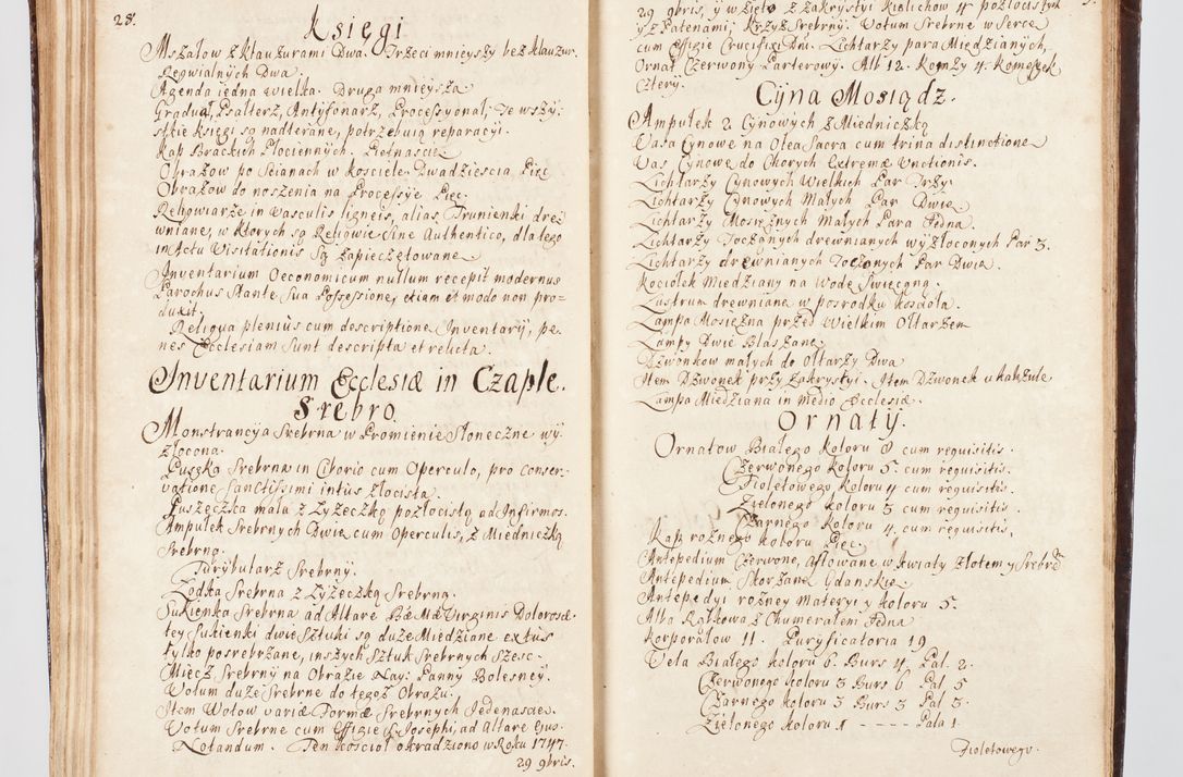 Zdjęcie nr 189 dla obiektu archiwalnego: Visitatio ecclesiarum parachialium, praebendarum, capellarum, hospitalium, confraternitatum, nec non beneficiorum in decanatu Scalensi Kostka comitis in Załuskie Załuski, episcopi Cracoviensis, ducis Severiae per me Andream Nehrebecki S.Th.D., Insignis Collegiatae Sandomieriensis canonicum et scholasticum Scarbimieiensem, delegatum et deputatum extraordinarium visitatorem a.D. 1748 die 23 mensis Aprilis inchoata, ac successivo anno eodem 1748 diec 24 Octobris finita