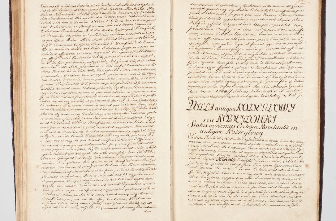 Zdjęcie nr 169 dla obiektu archiwalnego: Visitatio ecclesiarum parachialium, praebendarum, capellarum, hospitalium, confraternitatum, nec non beneficiorum in decanatu Scalensi Kostka comitis in Załuskie Załuski, episcopi Cracoviensis, ducis Severiae per me Andream Nehrebecki S.Th.D., Insignis Collegiatae Sandomieriensis canonicum et scholasticum Scarbimieiensem, delegatum et deputatum extraordinarium visitatorem a.D. 1748 die 23 mensis Aprilis inchoata, ac successivo anno eodem 1748 diec 24 Octobris finita