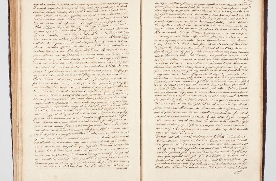 Zdjęcie nr 170 dla obiektu archiwalnego: Visitatio ecclesiarum parachialium, praebendarum, capellarum, hospitalium, confraternitatum, nec non beneficiorum in decanatu Scalensi Kostka comitis in Załuskie Załuski, episcopi Cracoviensis, ducis Severiae per me Andream Nehrebecki S.Th.D., Insignis Collegiatae Sandomieriensis canonicum et scholasticum Scarbimieiensem, delegatum et deputatum extraordinarium visitatorem a.D. 1748 die 23 mensis Aprilis inchoata, ac successivo anno eodem 1748 diec 24 Octobris finita