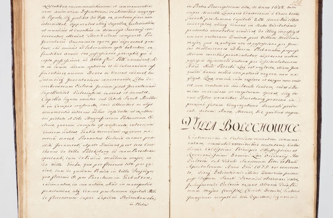 Zdjęcie nr 158 dla obiektu archiwalnego: Visitatio ecclesiarum parachialium, praebendarum, capellarum, hospitalium, confraternitatum, nec non beneficiorum in decanatu Scalensi Kostka comitis in Załuskie Załuski, episcopi Cracoviensis, ducis Severiae per me Andream Nehrebecki S.Th.D., Insignis Collegiatae Sandomieriensis canonicum et scholasticum Scarbimieiensem, delegatum et deputatum extraordinarium visitatorem a.D. 1748 die 23 mensis Aprilis inchoata, ac successivo anno eodem 1748 diec 24 Octobris finita