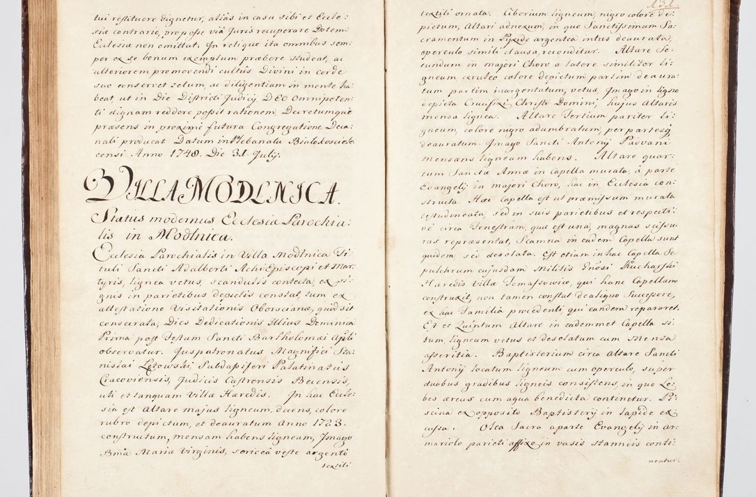 Zdjęcie nr 152 dla obiektu archiwalnego: Visitatio ecclesiarum parachialium, praebendarum, capellarum, hospitalium, confraternitatum, nec non beneficiorum in decanatu Scalensi Kostka comitis in Załuskie Załuski, episcopi Cracoviensis, ducis Severiae per me Andream Nehrebecki S.Th.D., Insignis Collegiatae Sandomieriensis canonicum et scholasticum Scarbimieiensem, delegatum et deputatum extraordinarium visitatorem a.D. 1748 die 23 mensis Aprilis inchoata, ac successivo anno eodem 1748 diec 24 Octobris finita