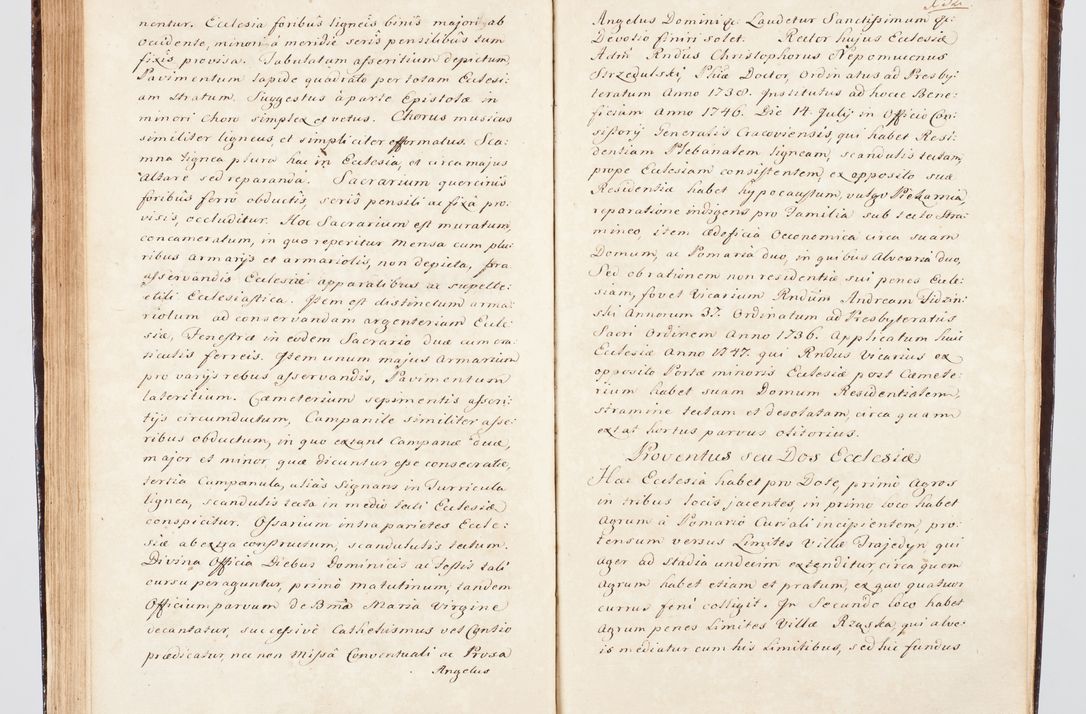 Zdjęcie nr 153 dla obiektu archiwalnego: Visitatio ecclesiarum parachialium, praebendarum, capellarum, hospitalium, confraternitatum, nec non beneficiorum in decanatu Scalensi Kostka comitis in Załuskie Załuski, episcopi Cracoviensis, ducis Severiae per me Andream Nehrebecki S.Th.D., Insignis Collegiatae Sandomieriensis canonicum et scholasticum Scarbimieiensem, delegatum et deputatum extraordinarium visitatorem a.D. 1748 die 23 mensis Aprilis inchoata, ac successivo anno eodem 1748 diec 24 Octobris finita
