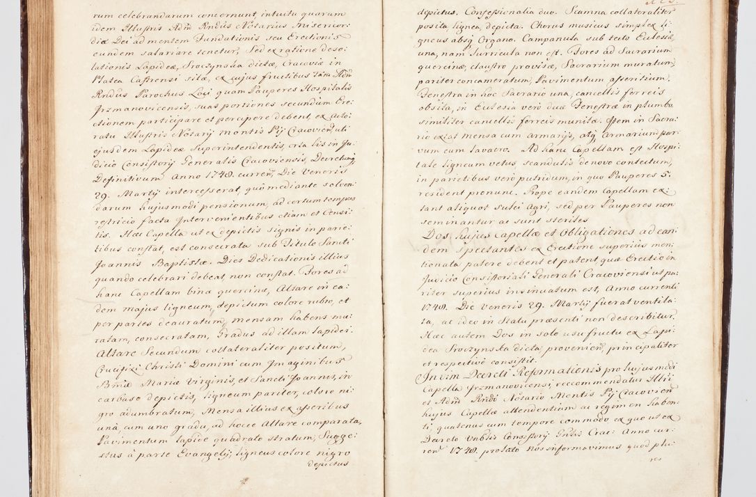 Zdjęcie nr 146 dla obiektu archiwalnego: Visitatio ecclesiarum parachialium, praebendarum, capellarum, hospitalium, confraternitatum, nec non beneficiorum in decanatu Scalensi Kostka comitis in Załuskie Załuski, episcopi Cracoviensis, ducis Severiae per me Andream Nehrebecki S.Th.D., Insignis Collegiatae Sandomieriensis canonicum et scholasticum Scarbimieiensem, delegatum et deputatum extraordinarium visitatorem a.D. 1748 die 23 mensis Aprilis inchoata, ac successivo anno eodem 1748 diec 24 Octobris finita
