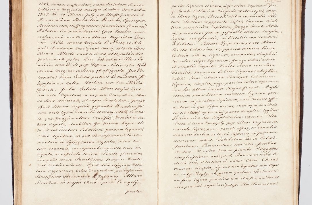 Zdjęcie nr 139 dla obiektu archiwalnego: Visitatio ecclesiarum parachialium, praebendarum, capellarum, hospitalium, confraternitatum, nec non beneficiorum in decanatu Scalensi Kostka comitis in Załuskie Załuski, episcopi Cracoviensis, ducis Severiae per me Andream Nehrebecki S.Th.D., Insignis Collegiatae Sandomieriensis canonicum et scholasticum Scarbimieiensem, delegatum et deputatum extraordinarium visitatorem a.D. 1748 die 23 mensis Aprilis inchoata, ac successivo anno eodem 1748 diec 24 Octobris finita