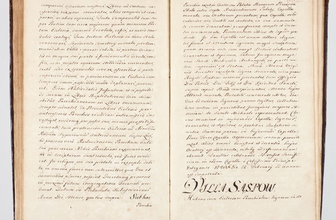 Zdjęcie nr 138 dla obiektu archiwalnego: Visitatio ecclesiarum parachialium, praebendarum, capellarum, hospitalium, confraternitatum, nec non beneficiorum in decanatu Scalensi Kostka comitis in Załuskie Załuski, episcopi Cracoviensis, ducis Severiae per me Andream Nehrebecki S.Th.D., Insignis Collegiatae Sandomieriensis canonicum et scholasticum Scarbimieiensem, delegatum et deputatum extraordinarium visitatorem a.D. 1748 die 23 mensis Aprilis inchoata, ac successivo anno eodem 1748 diec 24 Octobris finita