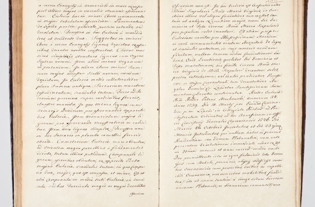 Zdjęcie nr 136 dla obiektu archiwalnego: Visitatio ecclesiarum parachialium, praebendarum, capellarum, hospitalium, confraternitatum, nec non beneficiorum in decanatu Scalensi Kostka comitis in Załuskie Załuski, episcopi Cracoviensis, ducis Severiae per me Andream Nehrebecki S.Th.D., Insignis Collegiatae Sandomieriensis canonicum et scholasticum Scarbimieiensem, delegatum et deputatum extraordinarium visitatorem a.D. 1748 die 23 mensis Aprilis inchoata, ac successivo anno eodem 1748 diec 24 Octobris finita