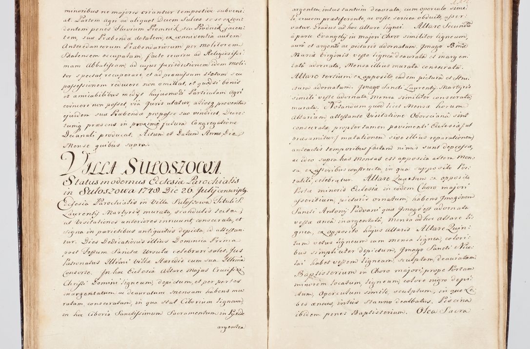 Zdjęcie nr 135 dla obiektu archiwalnego: Visitatio ecclesiarum parachialium, praebendarum, capellarum, hospitalium, confraternitatum, nec non beneficiorum in decanatu Scalensi Kostka comitis in Załuskie Załuski, episcopi Cracoviensis, ducis Severiae per me Andream Nehrebecki S.Th.D., Insignis Collegiatae Sandomieriensis canonicum et scholasticum Scarbimieiensem, delegatum et deputatum extraordinarium visitatorem a.D. 1748 die 23 mensis Aprilis inchoata, ac successivo anno eodem 1748 diec 24 Octobris finita