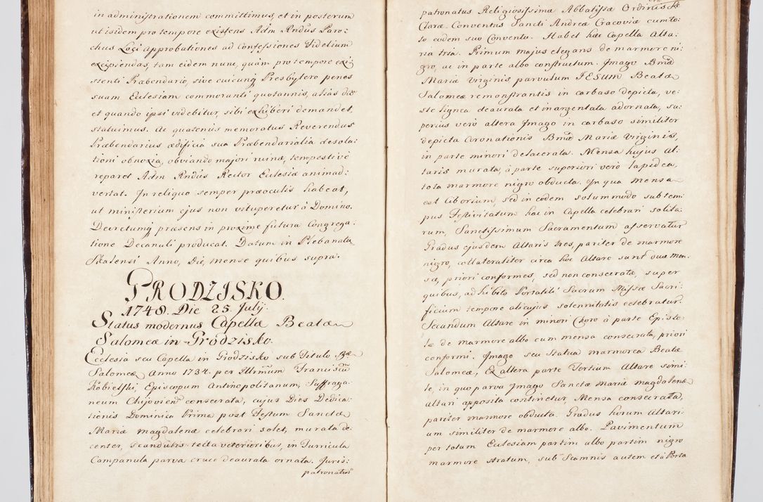 Zdjęcie nr 131 dla obiektu archiwalnego: Visitatio ecclesiarum parachialium, praebendarum, capellarum, hospitalium, confraternitatum, nec non beneficiorum in decanatu Scalensi Kostka comitis in Załuskie Załuski, episcopi Cracoviensis, ducis Severiae per me Andream Nehrebecki S.Th.D., Insignis Collegiatae Sandomieriensis canonicum et scholasticum Scarbimieiensem, delegatum et deputatum extraordinarium visitatorem a.D. 1748 die 23 mensis Aprilis inchoata, ac successivo anno eodem 1748 diec 24 Octobris finita