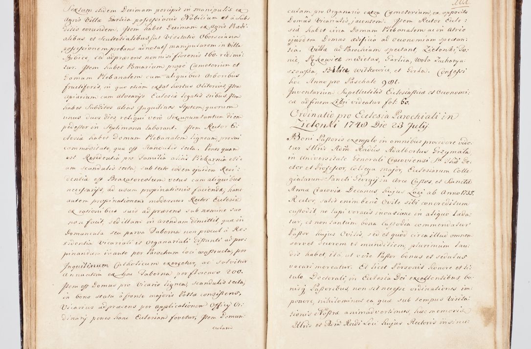 Zdjęcie nr 122 dla obiektu archiwalnego: Visitatio ecclesiarum parachialium, praebendarum, capellarum, hospitalium, confraternitatum, nec non beneficiorum in decanatu Scalensi Kostka comitis in Załuskie Załuski, episcopi Cracoviensis, ducis Severiae per me Andream Nehrebecki S.Th.D., Insignis Collegiatae Sandomieriensis canonicum et scholasticum Scarbimieiensem, delegatum et deputatum extraordinarium visitatorem a.D. 1748 die 23 mensis Aprilis inchoata, ac successivo anno eodem 1748 diec 24 Octobris finita