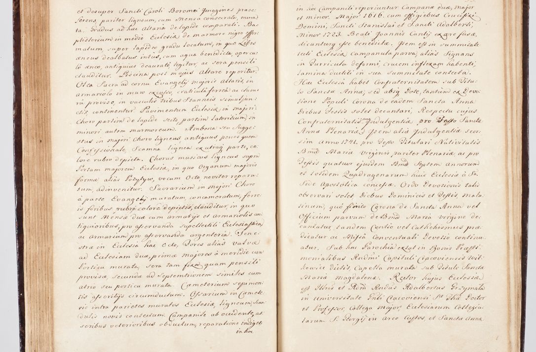 Zdjęcie nr 119 dla obiektu archiwalnego: Visitatio ecclesiarum parachialium, praebendarum, capellarum, hospitalium, confraternitatum, nec non beneficiorum in decanatu Scalensi Kostka comitis in Załuskie Załuski, episcopi Cracoviensis, ducis Severiae per me Andream Nehrebecki S.Th.D., Insignis Collegiatae Sandomieriensis canonicum et scholasticum Scarbimieiensem, delegatum et deputatum extraordinarium visitatorem a.D. 1748 die 23 mensis Aprilis inchoata, ac successivo anno eodem 1748 diec 24 Octobris finita