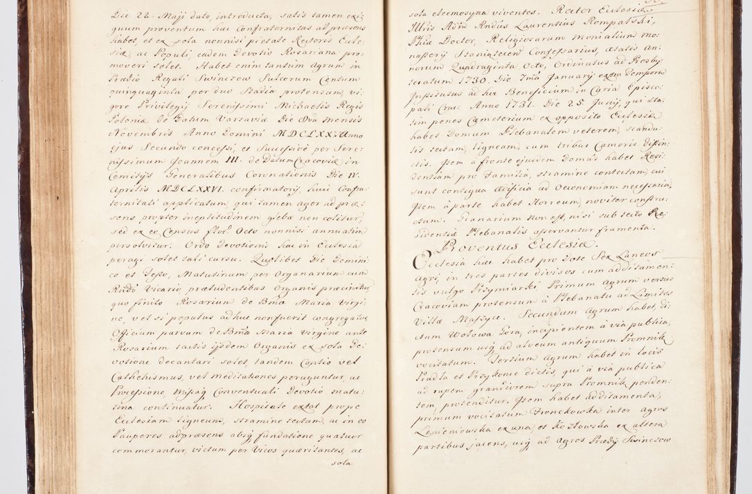 Zdjęcie nr 115 dla obiektu archiwalnego: Visitatio ecclesiarum parachialium, praebendarum, capellarum, hospitalium, confraternitatum, nec non beneficiorum in decanatu Scalensi Kostka comitis in Załuskie Załuski, episcopi Cracoviensis, ducis Severiae per me Andream Nehrebecki S.Th.D., Insignis Collegiatae Sandomieriensis canonicum et scholasticum Scarbimieiensem, delegatum et deputatum extraordinarium visitatorem a.D. 1748 die 23 mensis Aprilis inchoata, ac successivo anno eodem 1748 diec 24 Octobris finita